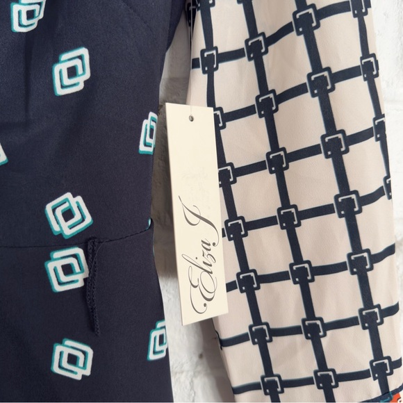 Eliza J Geo Print Belted Shirt Dress – Size 2P (NWT) - Picture 5 of 9